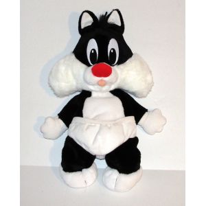 Peluche Sylvestre Tiny Toons Range Pyjama Doudou Chat Gros Minet Jemini 2004 - Occasion