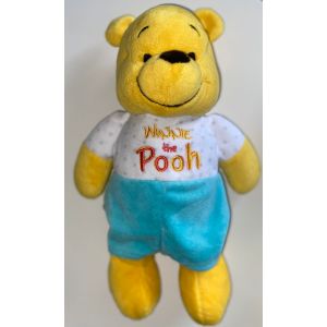 Doudou Ours Winnie The Pooh Disney Simba Toys Benelux Peluche Jouet Bebe Ourson Blanc Jaune Vert - Occasion