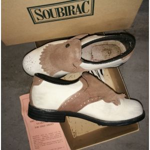 Chaussures De Golf Soubirac Bicolores Taille 38 - Occasion