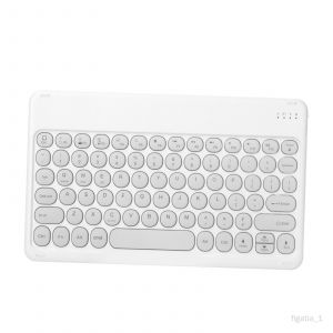 Clavier Bluetooth Rechargeable Universel Mince pour Smartphones blanche - Occasion