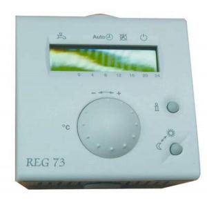 Régulation d'ambiance REG73 - 1 Réf 7716842133 - Code BOSCH HOME COMFORT : 7716842133 QAA73 régulateur de température intérieure avec sonde incorporée thermostat électronique - Occasion