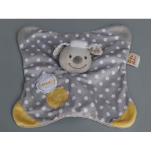 Doudou Mouton Plat Gris Jaune Doukidou - Occasion