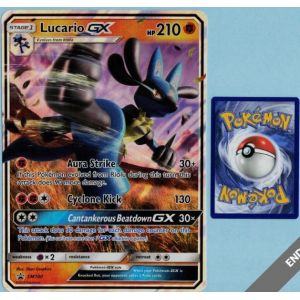 Pokemon Lucario Gx Sm100 Géante Jumbo - Occasion