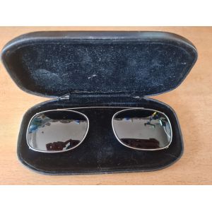 Lunettes De Soleil &agrave; Clipser, R&eacute;Sistantes Aux Uv, Porte-Nez Souple, Clip En M&eacute;Tal, Lunettes De Soleil Portables Pour Une Utilisation En Ext&eacute;Rieur (Gris-Noir) - Occasion