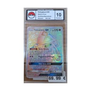 Pok&eacute;mon - Carte &Agrave; L'Unit&eacute; - Tokopiyon Gx (155/145) Grade 10 Akasu Grading - Occasion