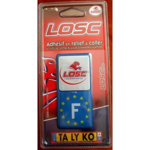 Le Losc - Decor Adhesif Pour Plaque Immatriculation Supporter - Occasion