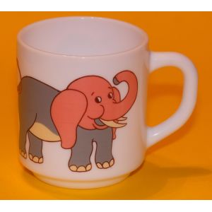 Mug Arcopal D&eacute;cor &Eacute;l&eacute;phant - Occasion
