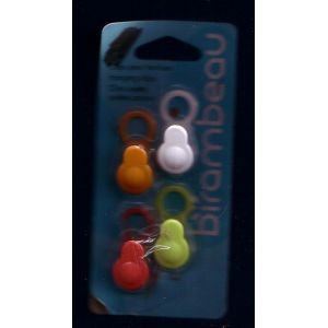 4 Pinces Accroche Torchons En Plastique De 4 Couleurs- Marque Birambeau - 4 Clips Accroche Torchons - Occasion