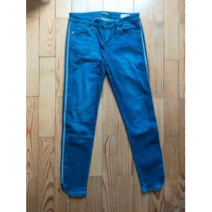 Jean Bonobo Skinny Fit Bleu Avec Liserés Argentés 38 Tbe - Occasion