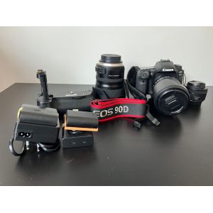 Canon EOS 90D 32.5 mpix + Objectif 50mm f/1.8 + Objectif Tamron 24-70mm f/2.8 + Objectif Sigma 18-250mm - Occasion