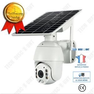 Cam&eacute;ra de surveillance Cam&eacute;ra solaire ext&eacute;rieure Batterie int&eacute;gr&eacute;e Surveillance de t&eacute;l&eacute;phone portable WiFi sans fil - Occasion