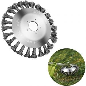 Tête de désherbage Fil d'acier,6 Pouce Brosse rotative Disque de Pinceau à Roue Jardin Agriculture - Occasion