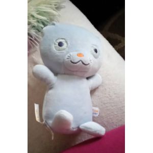 Doudou Chat Bleu Sucre D Orge - Occasion