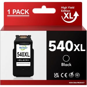 Cartouche 540 XL Noir, PG-540XL PG 540 Cartouche d'encre Remanufactur&eacute;es pour Cartouche Canon 540, pour Pixma MG3650s MG3650, MG3150 MG3250, MG3550 MG2250, MG4250 MG3600,TS5151 TS5150, MX475 - Occasion