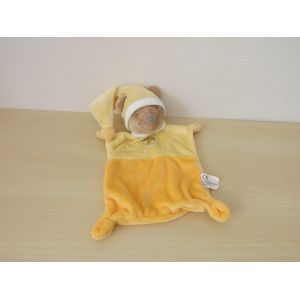 Doudou Ours Beige Jaune Réveil Nicotoy - Occasion