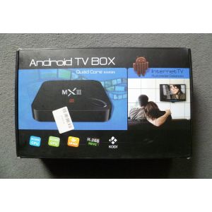 Android TV BOX MX3, Internet TV, 4K, Quad Core Kit Kat, Kodi, HEVCx265, UHD - Occasion