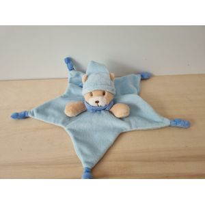 Doudou Ours Bleu Forme Etoile Cmp Cp - Occasion