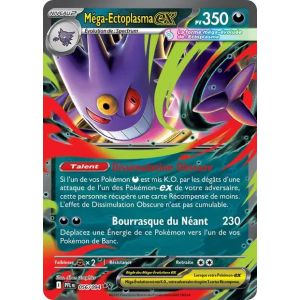Carte Pokémon - Méga-Ectoplasma Ex 056/084 - Méga-Evolution Flammes Fantasmagoriques - Occasion