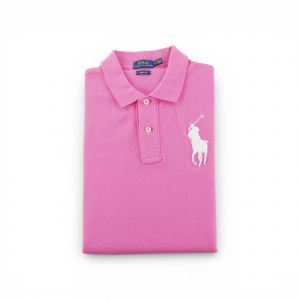 Reconditionn&eacute; - Polo Manches Courtes Femme Skinny Fit - Taille M - Femme - Rose - Occasion