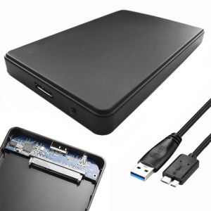 Boitier Station Disque Dur Externe Noir USB 3.0 2.5 pouces pour SATA HDD et SSD - Occasion
