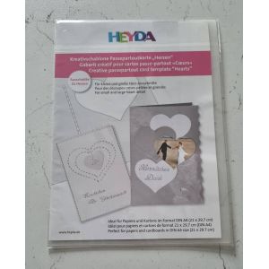 Gabarit Cr&eacute;atif Pour Cartes Passe-Partout Coeurs - Occasion