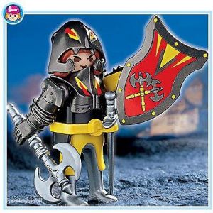 Playmobil - 4646 - Les Chevaliers - Chevalier noir - Occasion