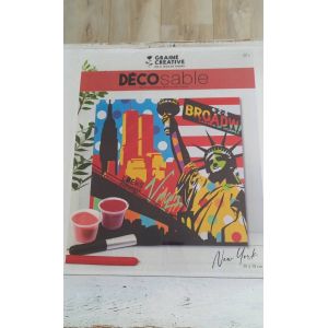 Kit Déco Sable Graine Creative Peinture Sur Sable New York - Occasion