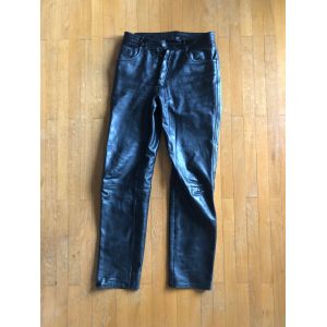 Pantalon Cuir Homme Taille 38 Arturo Pantalon Cuir Noir - Occasion