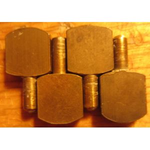 4 Taquets Laiton suspension &eacute;tag&egrave;re Ikea 2,7cm partie plate 14/15mm diam&egrave;tre 5mm - Occasion