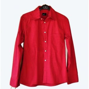 Chemise Cerruti Jeans Taille 40 Rouge Coton & Elasthanne - Occasion