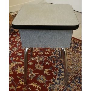 Tabouret Coffre Vintage Formica - Occasion