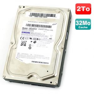 Disque Dur 2To SATA 3.5" SAMSUNG EcoGreen HD204UI A6841-E46A-A9EH1 5400RPM 32Mo - Occasion
