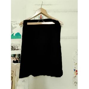 Jupe Noire En Lin 40 L Vintage Années 90 Crickico. - Occasion