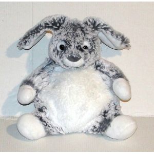 doudou lapin chin&eacute; gris blanc peluche nez gris simba toys - Occasion