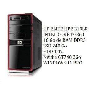 PC Tour Professionnel HP Pavilion HPE - Intel Core i7 4 C?urs / 8 Threads &iquest; 16Go RAM &iquest; SSD 240Go + Disque Dur 1To &iquest; Carte Graphique NVIDIA GT 740 2Go &iquest; Windows 11 Pro &iquest; Pr&ecirc;t &agrave; l&iquest;emploi - Occasion