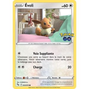 Carte Pokemon - Evoli - 054/078 - Eb10,5 - Pokemon Go - - Occasion