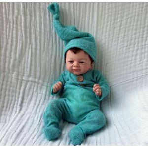 Poupée Reborn Bébé Garçon Nouveau-né Vrai Bébé Réaliste Oreilles D’elfes 45cm - Occasion