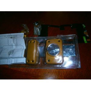 Verrou double entr&eacute;e Corvette pour porte de garage, cylindre 30mm, p&ecirc;ne 160mm, acier, 3 cl&eacute;s, &eacute;poxy bronze fabrication fran&ccedil;aise neuf vendu dans son emballage d'origine ouvert erreur d'achat - Occasion