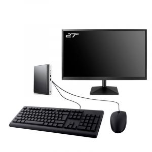 PC HP ProDesk 400 G5 DM Ecran 27" Intel I5-8400T RAM 32Go SSD 2To W11 Wifi - Occasion