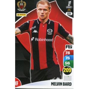 N&deg; 221 Bard Melvin Ogc Nice Carte Jeu Adrenalynn Xl Ligue 1 2025-2026 - Occasion