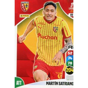 N&deg; 89 Satriano Martin Rc Lens Carte Jeu Adrenalyn Xl Ligue 1 2025-2026 - Occasion
