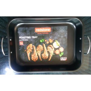 Plateau Au Four Noir En Acier Rev&ecirc;tement Antiadh&eacute;sif 39 X 29 X 6 Cm Redstone Roasting Tray With Handles Non Stick Coating Ilag Swiss Technolgy - Occasion