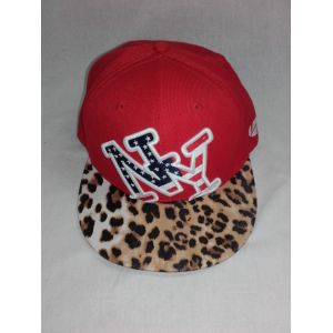 Casquette Neuve Américaine Rouge Léopard Ny New York S Xs - Occasion
