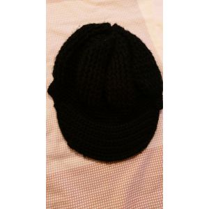 Casquette Noire En Laine - Occasion