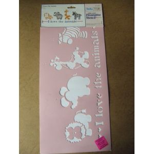 Frise Pochoir " Animaux " Delta Stencil Magic - Occasion