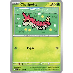 Carte Pok&eacute;mon - Chenipotte - 011/217 - 2,5 H&eacute;ros Transcendants - Occasion