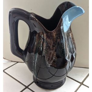 Pichet / Broc Sign&eacute; Vallauris En C&eacute;ramique &Eacute;maill&eacute;e - Occasion