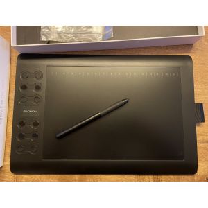 GAOMON M106KPRO Tablette Graphique &agrave; Dessin 10 x 6,25 Pouces Stylet sans Pile &agrave; 8192 Niveaux et 12 Touches de Raccourci Pallette Dessin Num&eacute;rique, Compatible avec Windows/Mac OS/Chrome/Android - Occasion