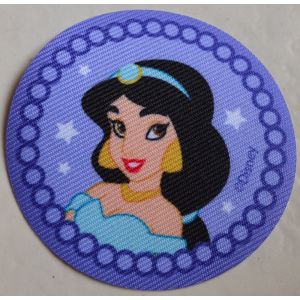 Princesse Jasmine Ecusson Patch Thermocollant Rond 2022 Princesses Disney - Occasion
