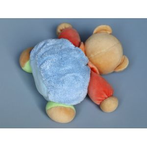 Doudou ours boule Kaloo bleu orange vert - Occasion